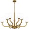 Quoizel Cavalier Chandelier 9 Lights Aged Brass CVR5034AB - alternate 2